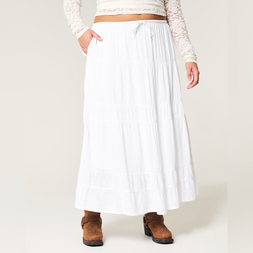 NWT Hollister Tiered Maxi Skirt - XXS
